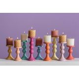 Kaarsenhouder - Zwart - Metaal