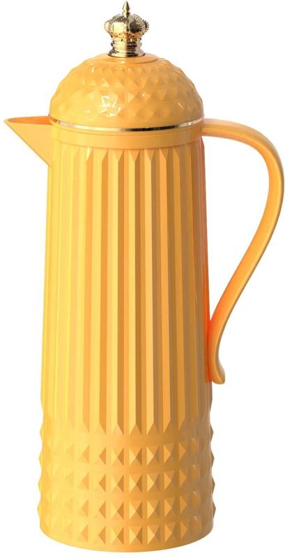 Present Time - Thermoskan Crown - Heldergeel - Polypropyleen - Ø12cm