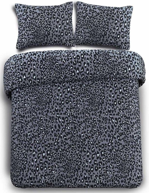 Day Dream Panter - Dekbedovertrek - Eenpersoons - 140x200/220 cm + 1 kussensloop 60x70 cm - Grijs
