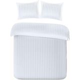 Papillon Uni Satijn - Dekbedovertrek - Tweepersoons - 200x200/220 cm + 2 kussenslopen 60x70 cm - Wit