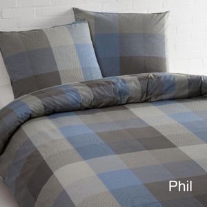 Day Dream Phil Dekbedovertrek - Eenpersoons - 140x200/220 cm – Blauw