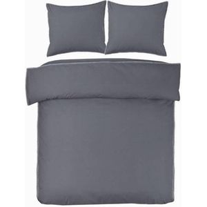 Papillon Deluxe - Wellington - Dekbedovertrek - Antraciet - 2-persoons - 200 x 200/220 cm