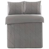 Papillon - Canberra - Dekbedovertrek - Grijs - Eenpersoons - 140x200/220 cm + 1 kussensloop 60x70 cm