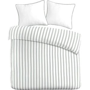 Papillon - Hugo Dekbedovertrek - Groen - 100% Katoen Satijn - 2-Persoons