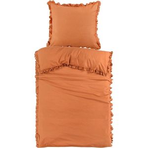 Dekbedovertrek - Papillon Deluxe+ - Deauville - Roestbruin -140x200/220 cm