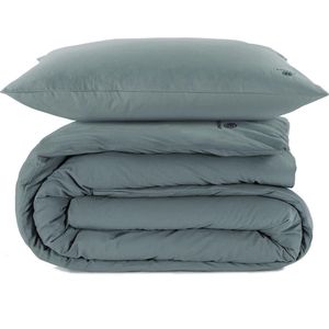 Blckout Alberta dekbedovertrek groen Tweepersoons 200x200/220 cm, - biologisch percale katoen - premium kwaliteit