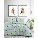 Papillon - Birdsong Dekbedovertrek - Grijs - 100% Katoen - Inclusief Kussenslopen