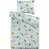 Papillon - Birdsong Dekbedovertrek - Grijs - 100% Katoen - Inclusief Kussenslopen