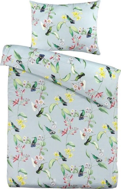 Papillon - Birdsong Dekbedovertrek - Grijs - 100% Katoen - Inclusief Kussenslopen