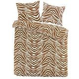 Daydream - Zebra - Dekbedovertrek - Bruin - Flanel - 2-Persoons