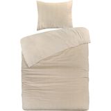 Papillon - Beaufort - Dekbedovertrek - Zand - Flanel - Inclusief Kussensloop