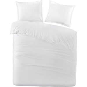 Dekbedovertrek Papillon Karel Wit Percal-240 x 200 / 220 cm | Lits-Jumeaux