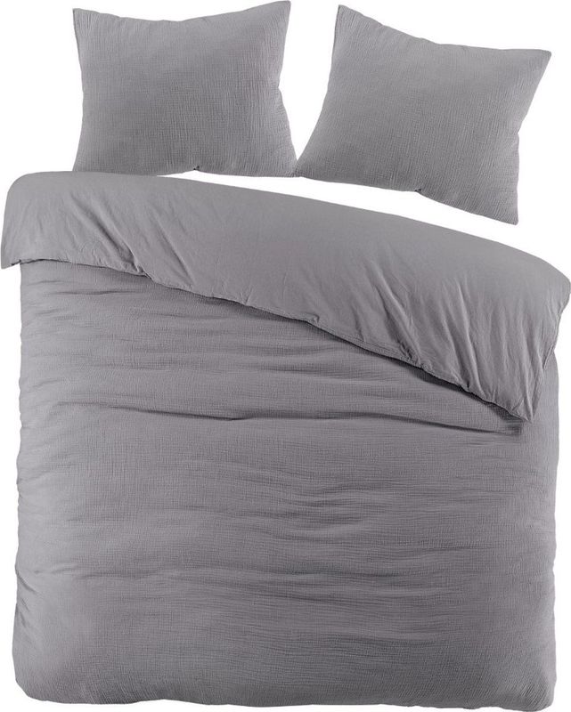 Papillon Rome - Dekbedovertrek - Tweepersoons - 200 x 200/220 - Grijs