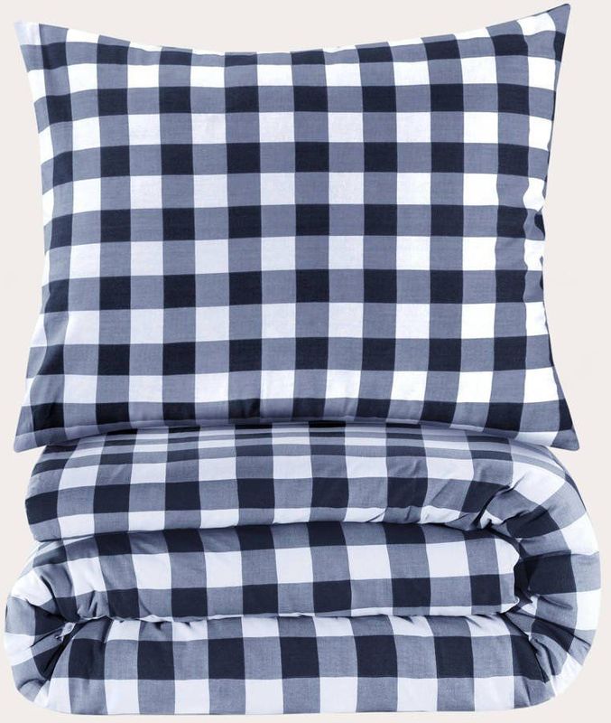 NOUS - Vichy Check - Dekbedovertrek - Blauw - Katoen