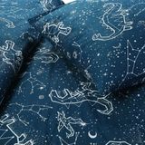 NOUS - Dekbedovertrek - Katoen - Dino - 1 Persoons - 140x200 cm