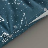 NOUS - Dekbedovertrek - Katoen - Dino - 1 Persoons - 140x200 cm