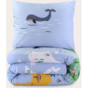 MLUNKQAIL Papillon Dekbedovertrek Tweepersoons, Wit Beddengoed, Soft Cosy 3-delig 110gsm microvezel dekbedovertrek en 2 x kussensloop 50x75 cm met