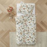 NOUS - Dekbedovertrek - Zoo Print - 1 Persoons - 140x200 cm - 100% Katoen