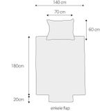 NOUS Kids - Flanellen Dekbedovertrek - 1-persoons - 140x200 cm