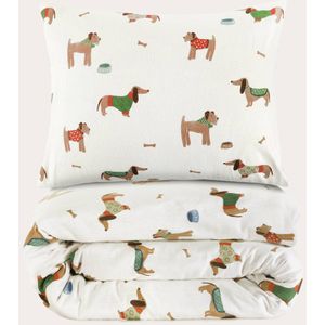 NOUS Kids - Flanellen Dekbedovertrek - 1-persoons - 140x200 cm