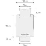 W - Dekbedovertrek - Multicolor - Katoen/Polyester