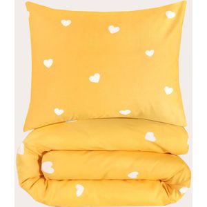 W - Dekbedovertrek - Hartjes - Polyester-Katoen - Kinderbed