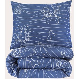 Kinderbedje dekbedovertrek wit vos kinderbedje dekbedovertrek set microvezel zacht dekbedovertrek 120×150 cm en 2 kussenslopen 40×60 cm met rits