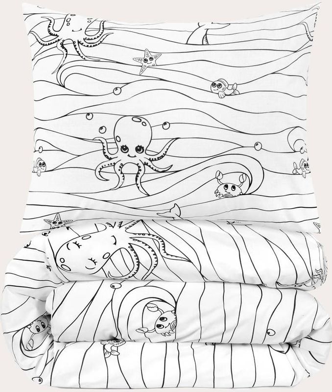 Dekbedovertrek - Wit - Katoen - 1 Persoon