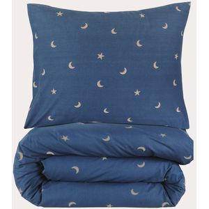NOUS Kids - Dekbedovertrek - 120x150 cm - Katoen - Moon & Star