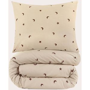NOUS Kids - Moon & Star - Dekbedovertrek - 1-persoons - 140x200 cm - Katoen