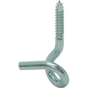 Gb - Krulhaak - Houtdraad - 120mm - Diameter 8.85mm - RVS 304