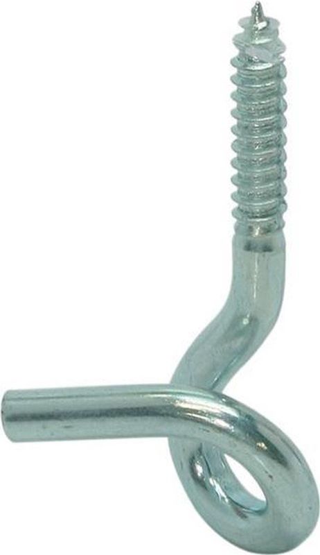 Gb - Krulhaak - Houtdraad - 120mm - Diameter 8.85mm - RVS 304