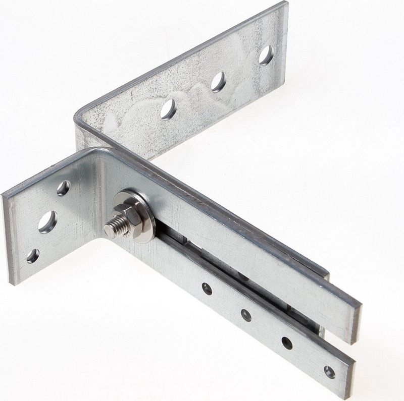 GB - Kozijnstelhoek Type D - Sendzimir Verzinkt - 65 x 180mm