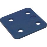 Gebr. Bodegraven drukplaten - zonder sleuf - 4 mm - kunststof - blauw - 192 st