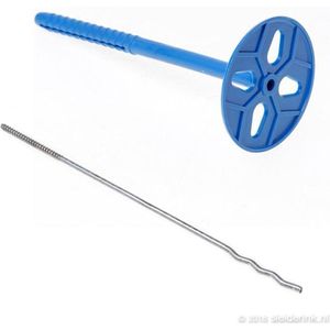 Gb - Uni Perfoplug - Isolatieplug - Blauw - Ø 8mm
