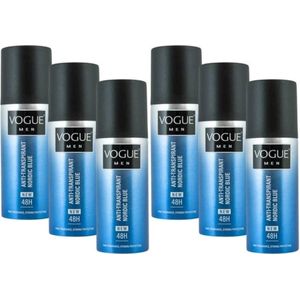 Vogue Men Deodorant Deospray Nordic Blue Voordeelverpakking