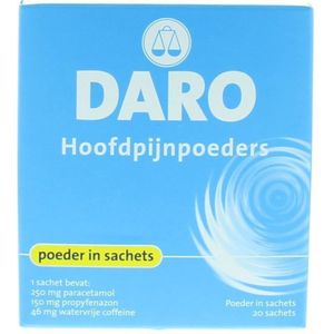 Daro Hoofdpijnpoeder 1 x 20 sachets
