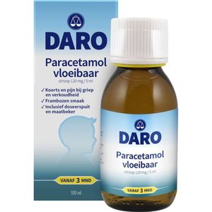 Daro - Vloeibare Paracetamol - Frambozensmaak - 100 ml