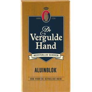 6x Vergulde Hand Aluinblok 75 gr
