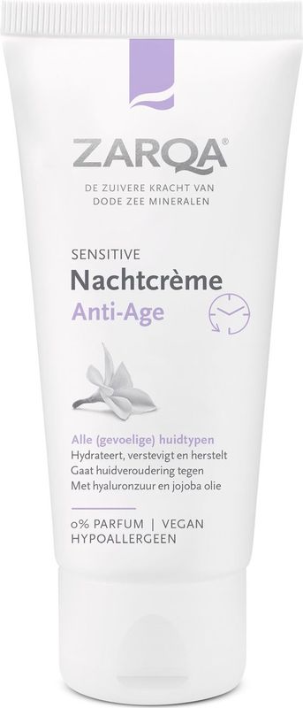 ZARQA Nachtcreme Anti-Age (hydrateert, verstevigt en hersteld) - 50ml