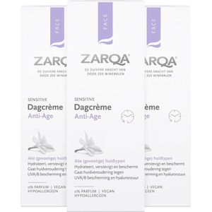 3x Zarqa Dagcreme Anti-Age 50 ml
