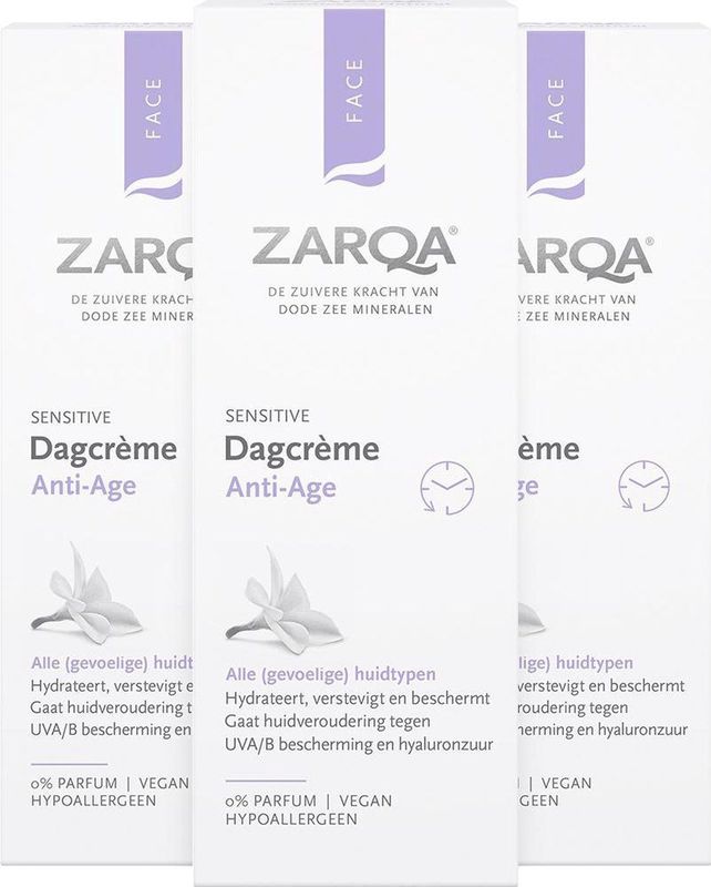 3x Zarqa Dagcreme Anti-Age 50 ml