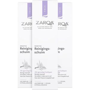 3x Zarqa Reinigingsschuim Sensitive 150 ml