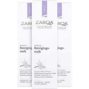 3x Zarqa Reinigingsmelk Sensitive 200 ml