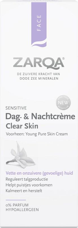 3x Zarqa Dag- en Nachtcreme Clear Skin 75 ml