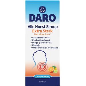 Daro - Alle Hoest Siroop - Extra Sterk - 150 ml - Met Vitamine C
