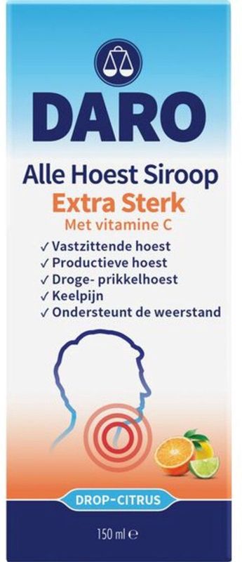 Daro - Alle Hoest Siroop - Extra Sterk - 150 ml - Met Vitamine C