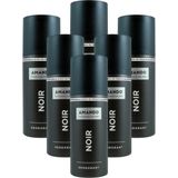 6x Amando Deodorant Spray Noir 150 ml