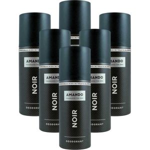 6x Amando Deodorant Spray Noir 150 ml