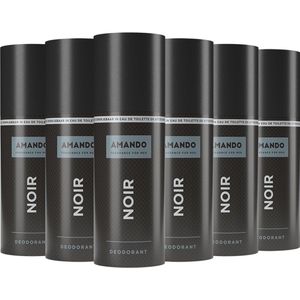 6x Amando Deodorant Spray Noir 150 ml